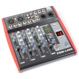 Table de mixage amplifiée GF PMA4 4 canaux avec Bluetooth, MP3 et effe – JJ  Music Sales