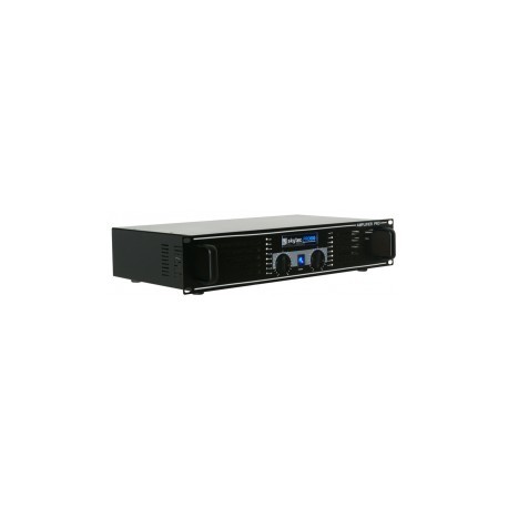 Skytec Amplificateur Professionnel SKY-600B, 2x 600 Watts Noir,  Sonorisation, Rack 19, Ventilateur Silencieux, Puissance Max 1200 Watts,  Utilisation